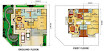 Ground & first floor plan